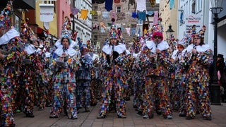 Huddelbätze: Traditionsfiguren der Faschenacht in Buchen.