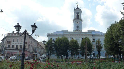 Das Rathaus von Czernowitz