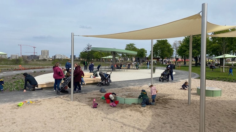 Impressionen vom zweiten BUGA23-Tag - Sandspielplatz