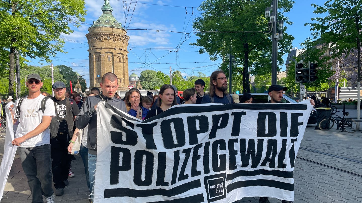 Demonstration gegen Polizeigewalt in Mannheim