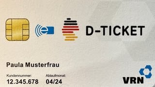 Das 49-Euro-Ticket als Plastikkarte