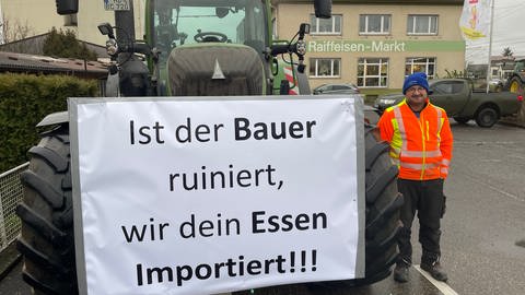 Bauern protestieren in Meckesheim