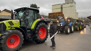 Bauern protestieren in Meckesheim