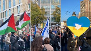 Demonstrationen in Mannheim