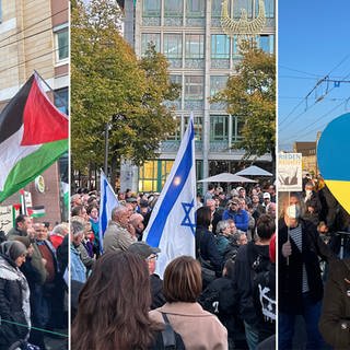 Demonstrationen in Mannheim