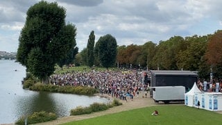 Demonstranten auf der Fridays for Future Demo in Heidelberg