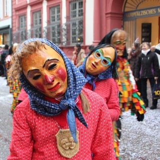 Narrentreiben in der Heidelberger Innenstadt