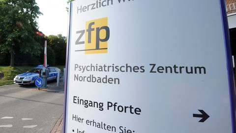 Eingangsbereich des Psychiatrischen Zentrums Nordbaden in Wiesloch