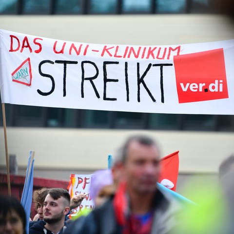 Streik am Heidelberger Uniklinikum (Archivbild)