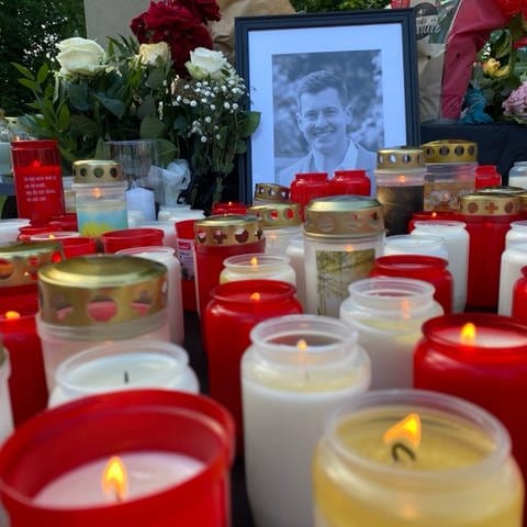 Gedenkveranstaltung für den getöteten Polizisten Rouven Laur in seiner Heimatstadt Neckarbischofsheim