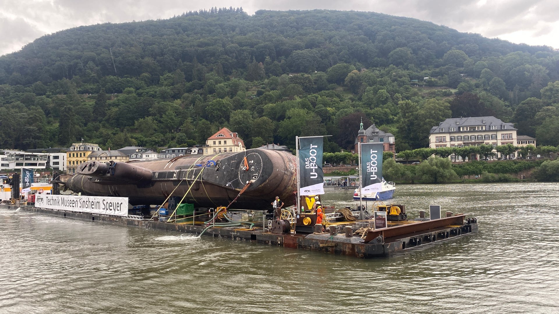 U-Boot U17 in Heidelberg angekommen