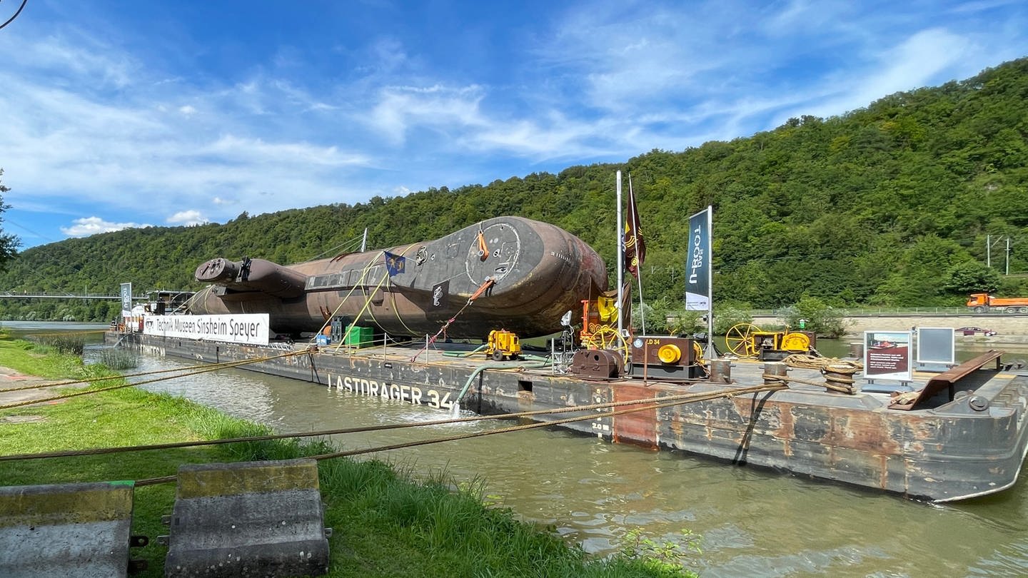 Das U-Boot hat in Haßmersheim angelegt