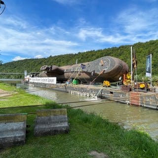 Das U-Boot hat in Haßmersheim angelegt