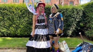 Saskia und Madleen sind aus Bayern zur Animagic nach Mannheim gereist.