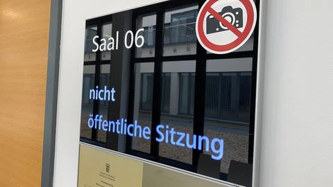 Nicht öffentliche Sitzung im Saal 06 am Heidelberger Landgericht