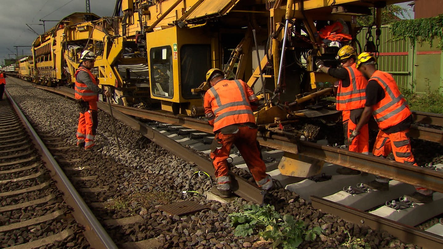 Sanierung Riedbahn Baustelle