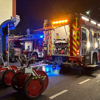 Feuerwehr am Marktplatz in Mannheim