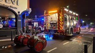 Feuerwehr am Marktplatz in Mannheim