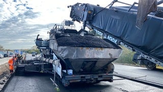 Fahrbahnerneuerung auf der A6 