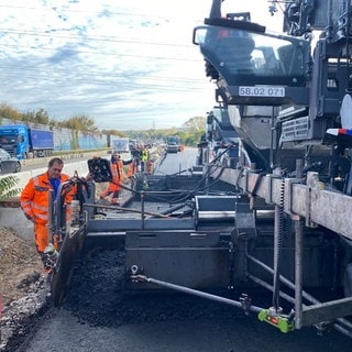 Fahrbahnerneuerung auf der A6 