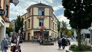 Weinheimer Innenstadt Fußgängerzone