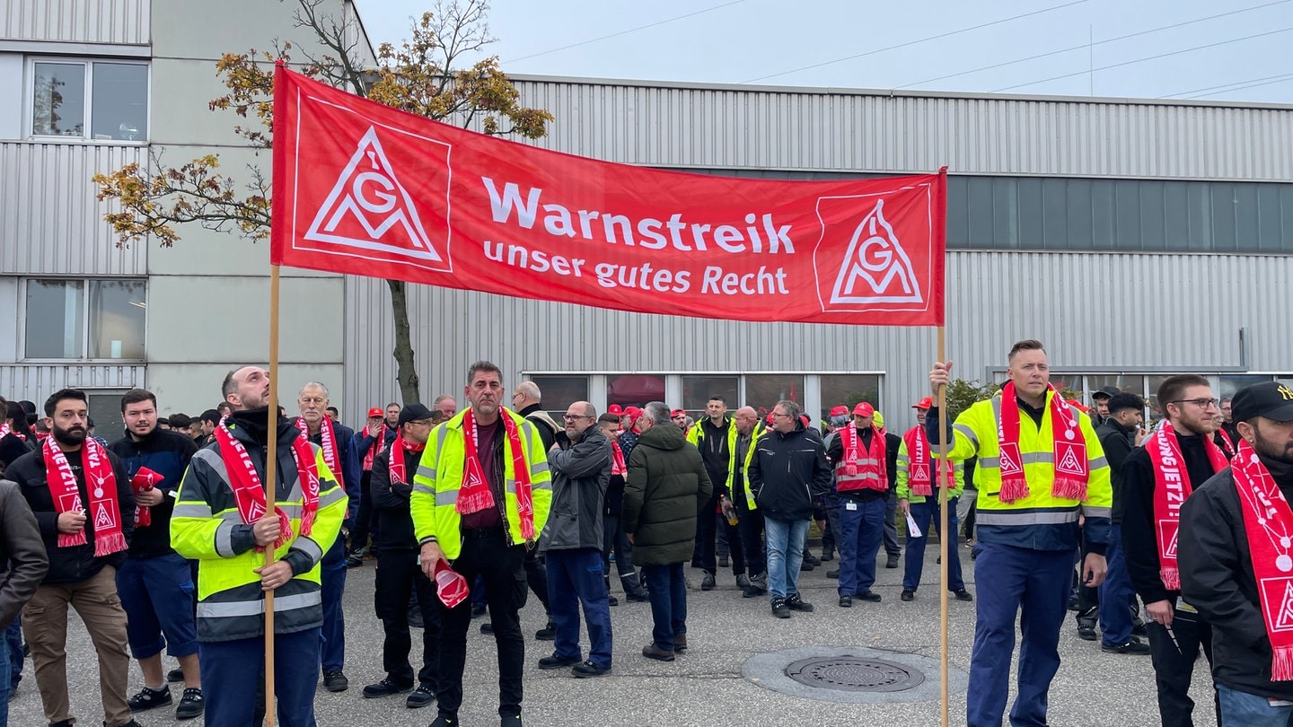 Daimler Warnstreik Bilder