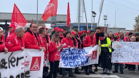 Daimler Warnstreik Bilder