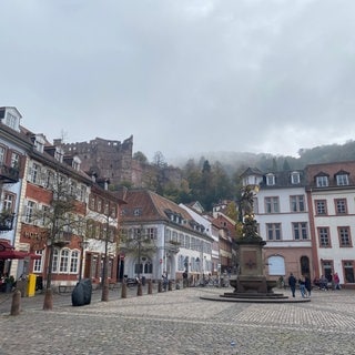 Touristen aus Amerika besuchen Heidelberg