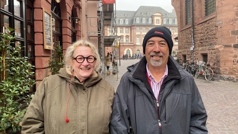 René und Wendy sind aus Florida nach Heidelberg gereist.