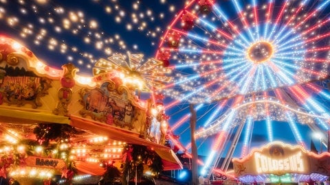 Der Ludwigshafener Weihnachtsmarkt auf dem Berliner Platz