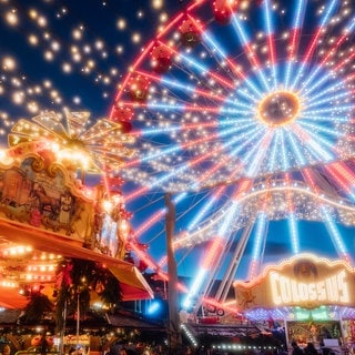 Der Ludwigshafener Weihnachtsmarkt auf dem Berliner Platz