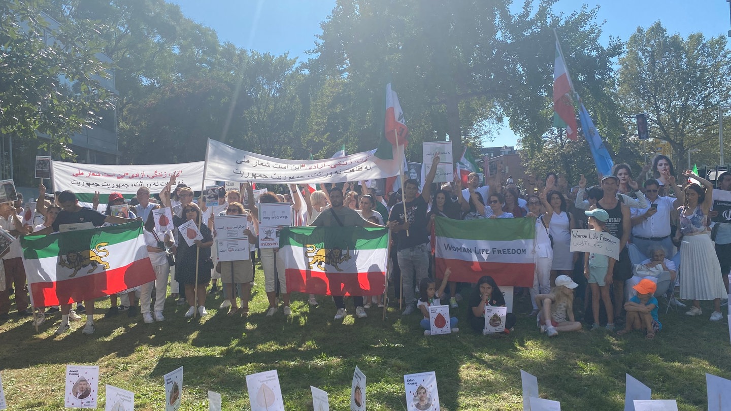 Zur Kundgebung in Heidelberg am Samstag sind zahlreiche Menschen gekommen.