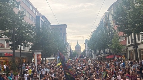 Der Christopher Street Day (CSD) in Mannheim 2023.