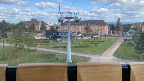 Die Seilbahn zwischen Spinelli und dem Luisenpark war der Hit - bei Kindern und Erwachsenen