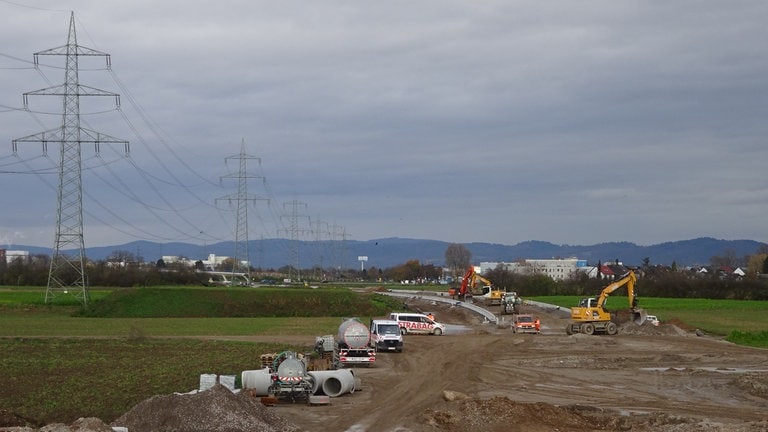 Baustelle der Landesstraße 597