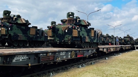 US-Panzer am Materiallager Coleman in Mannheim