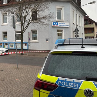 Polizeiabsperrung in Rimbach