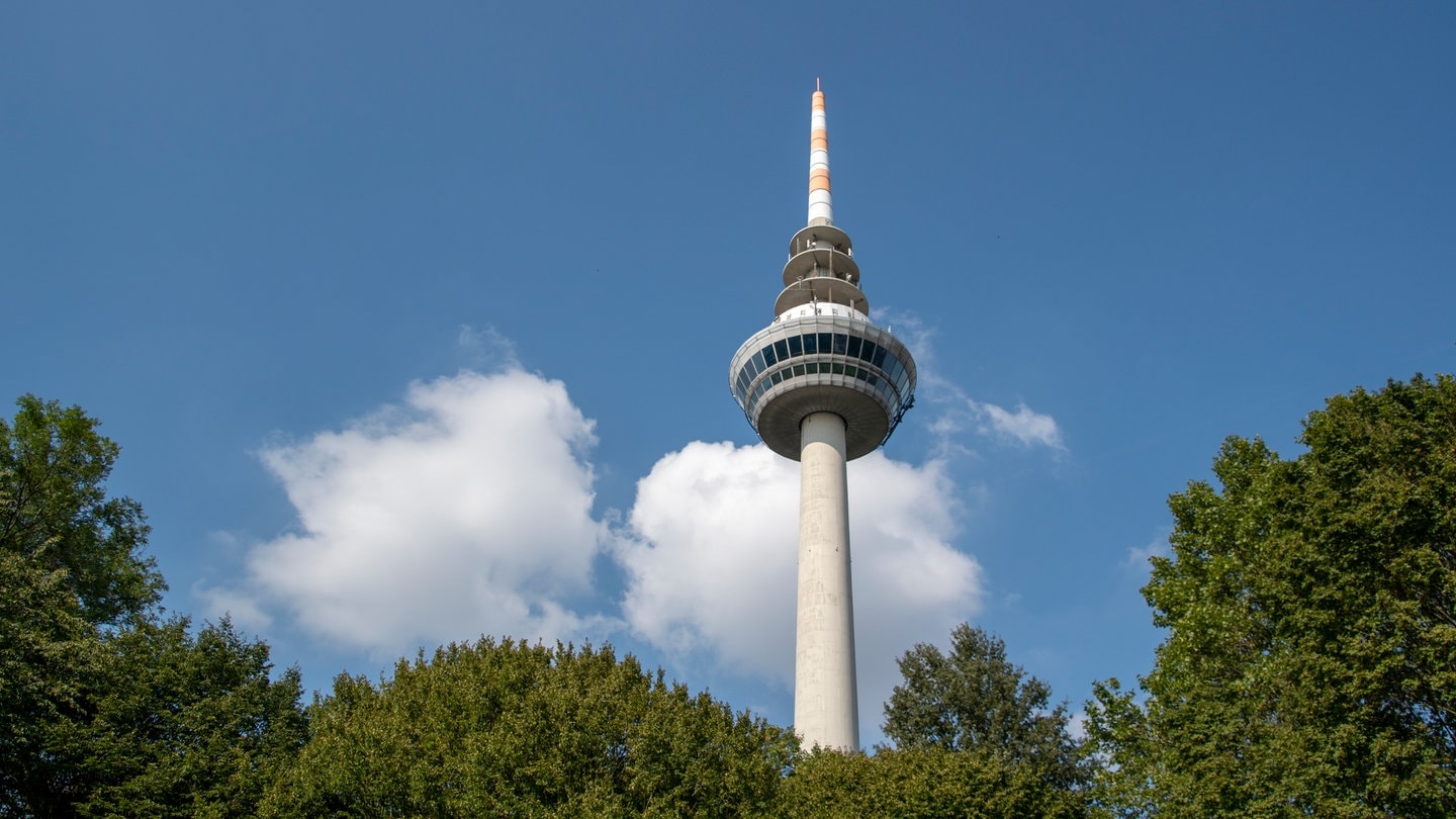 Der Fernmeldeturm in Mannheim.