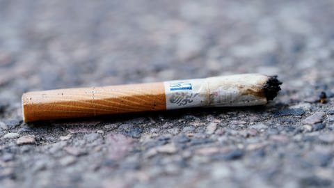Ein weggeworfener Zigarettenstummel im Park oder auf dem Grünstreifen kann angesichts der Trockenheit auch in der Stadt aktuell zu einem Flächenbrand führen.