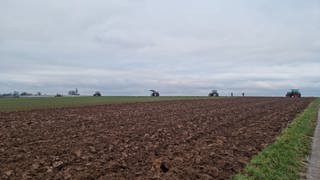 Der lokale Bauernverband aus Korntal-Münchingen und die Naturschutzverbände BUND und NABU haben am Samstag zu einem Protest gegen ein Gewerbegebiet aufgerufen. Zu der Demonstration kamen laut Veranstalter rund 140 Mensch. Bei der Aktion haben sie mit Fackelträgern und Traktoren die Außenlinie des betroffenen Gebietes umstellt.