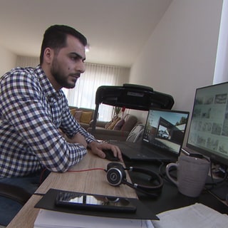 Omer Albakour aus Stuttgart ist Ingenieur bei Porsche. Nach dem Erdbeben in Syrien würde er gerne seiner Familie helfen. Doch die Visa-Bestimmungen dafür seien zu streng.