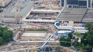 Blick auf Hauptbahnhof von Stuttgart