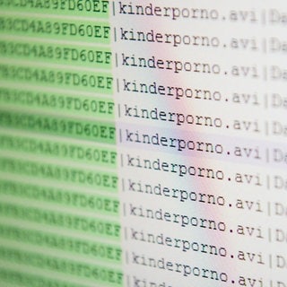 Computerdateien mit dem Titel "Kinderpornografie"