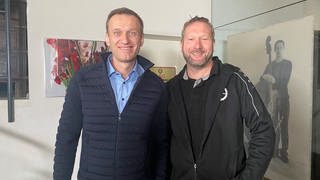 Marcus Vetter mit Alexej Nawalny beim Dreh der Dokumentation "Nawalny"