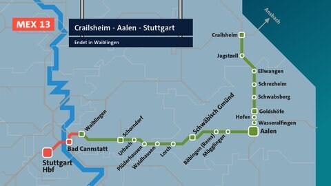 MEX13 Crailsheim-Aalen-Stuttgart