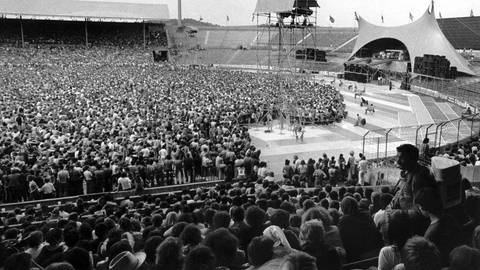 Im Neckarstadion gaben die "Rolling Stones" im Juni 1976 ein Konzert (Archivbild).