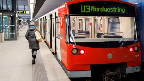 eine autonom fahrende U-Bahn in Nürnberg