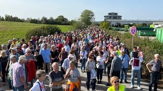 Demo gegen Landeserstaufnahme in Tamm-Aperg