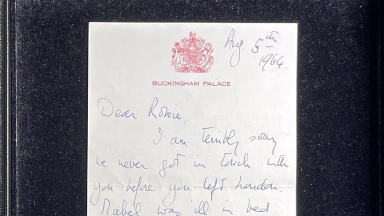Handgeschriebener Brief von Queen Elizabeth II. in Leinfelden-Echterdingen versteigert