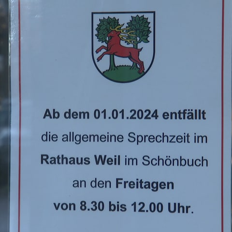 In Weil im Schönbuch können Verwaltungsmitarbeiter im Rathaus künftig eine Vier-Tage-Woche machen. 